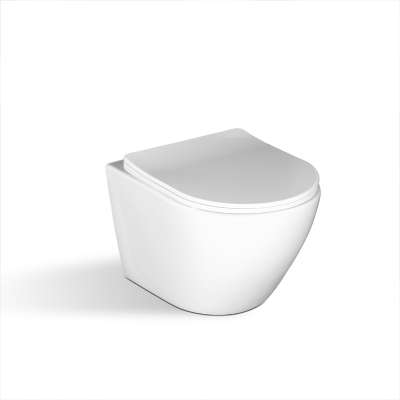 Rimless wall mounting toilet   sanitary ware concealed cistern flush wall hung toilet