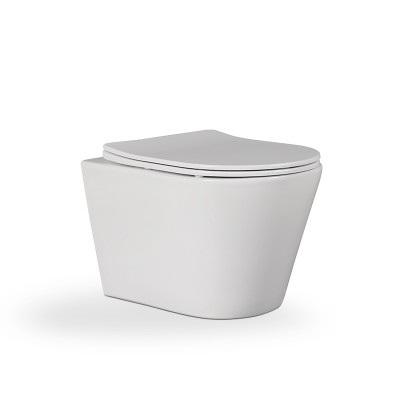 rimless Wall-hung bathroom toilet with P-trap 180mm