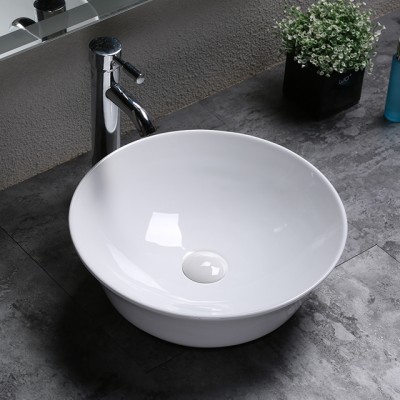 Factory price round sanitaryware cheap hand wash basin for hotel