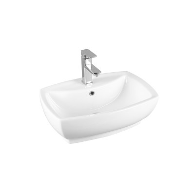 Chaozhou sanitary ware rectangular hand wash bathroom sink ceramic wash basin